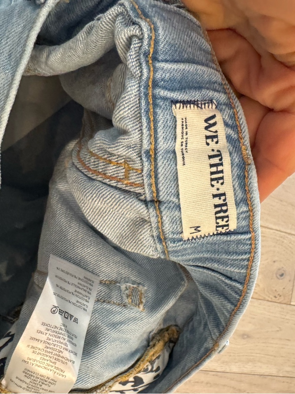 We The Free Light Blue Rolled-Hem Denim Shorts - Picture 10 of 10